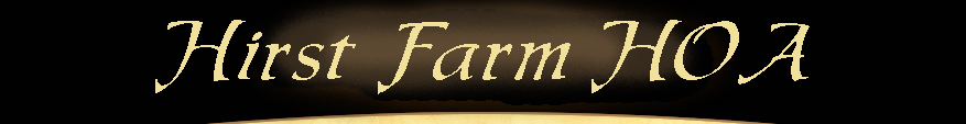 Hirst Farm HOA